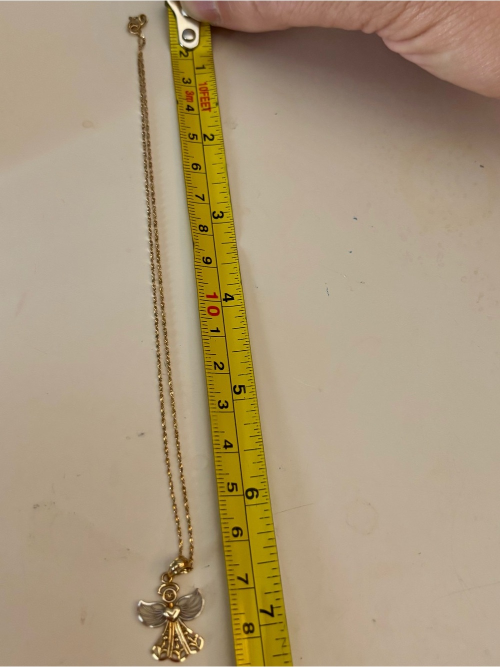 NIB Banter by Piercing Pagoda 10K Two Tone Gold Angel Pendant Necklace Kids Set - Picture 8 of 15